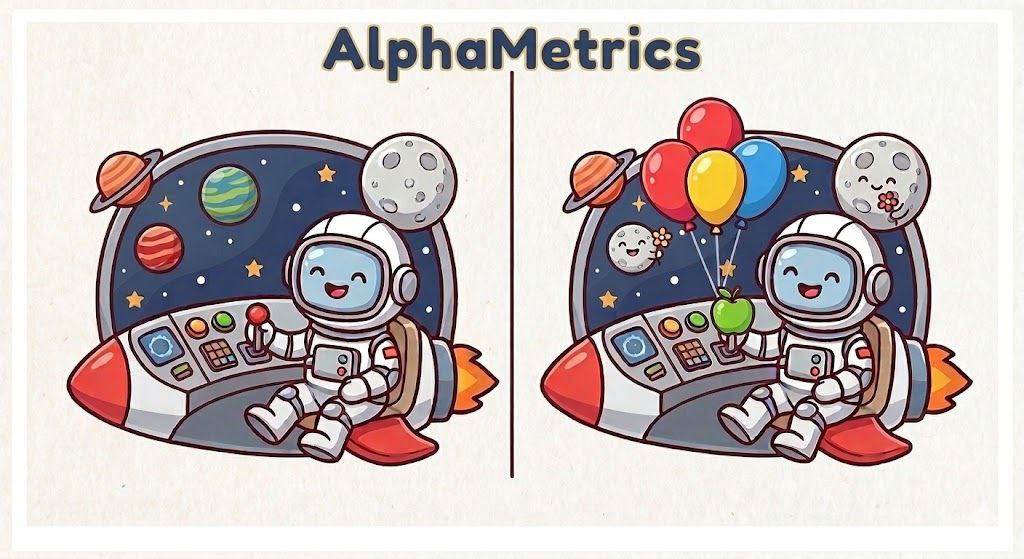 Найди отличия: космонавт